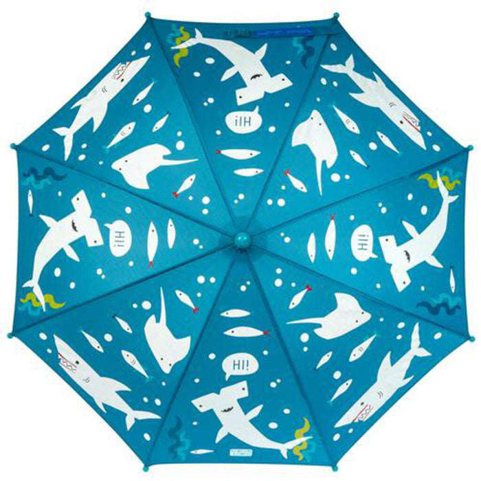 Stephen Joseph Color Changing Umbrella -SHARK NEW