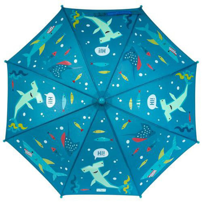 Stephen Joseph Color Changing Umbrella -SHARK NEW