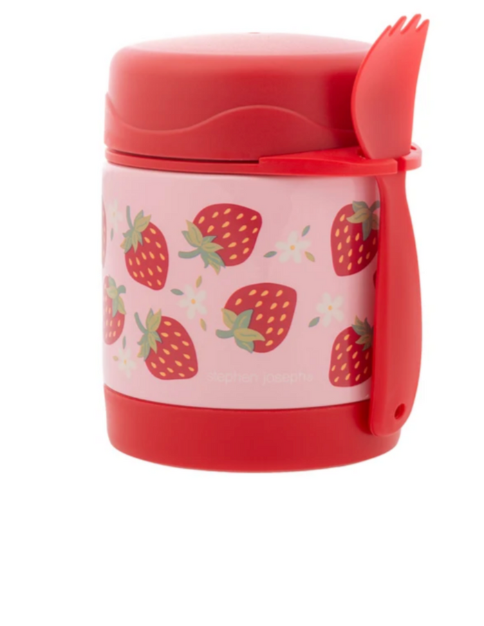 Stephen Joseph Insulated Food Jar -STRAWBERRY NEW