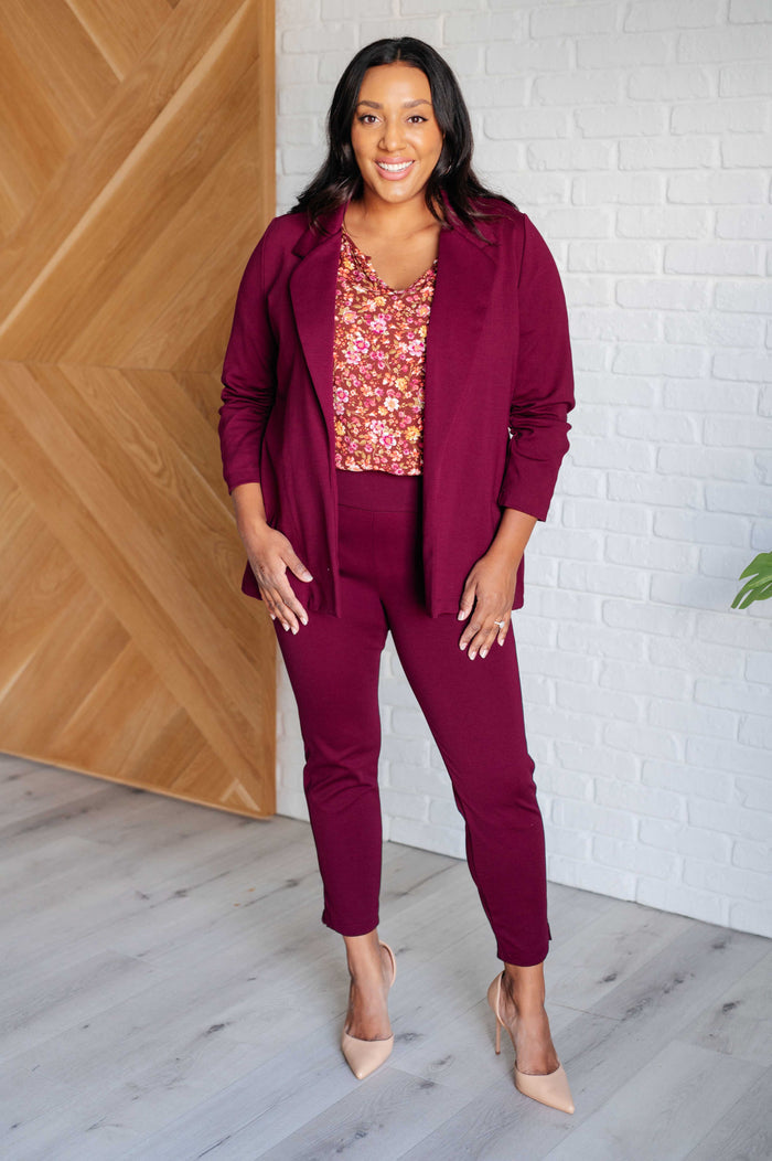Sunday Brunch Blouse in Rust Floral Blouse Ave Shops- Tilden Co.