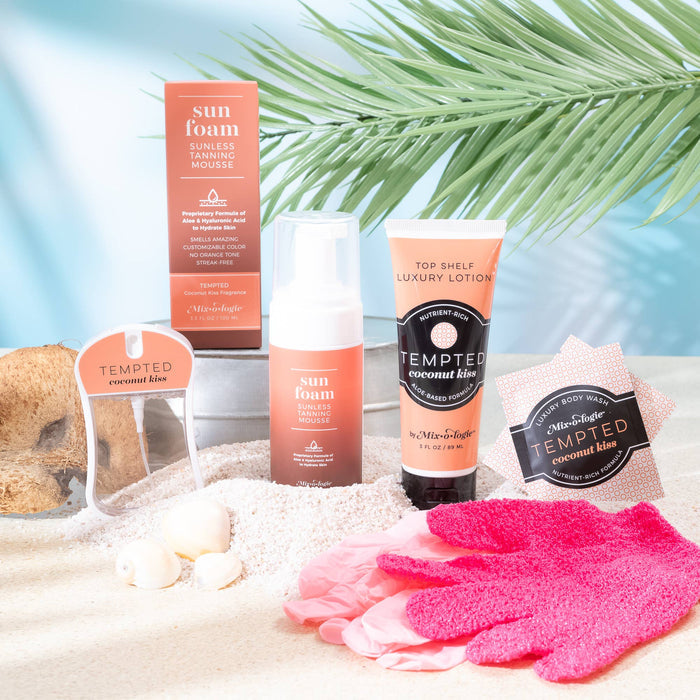 SunFoam Sunless Tan Success Kit Bath & Body Mixologie- Tilden Co.