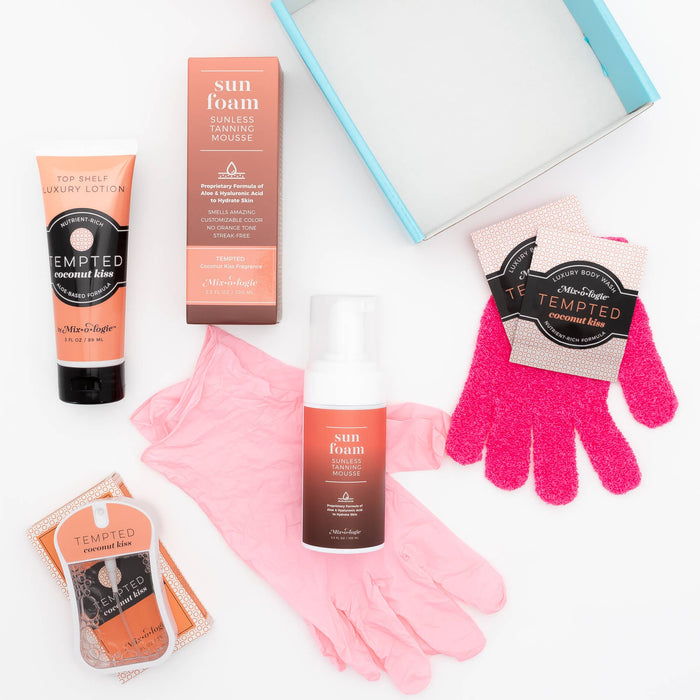SunFoam Sunless Tan Success Kit Bath & Body Mixologie- Tilden Co.
