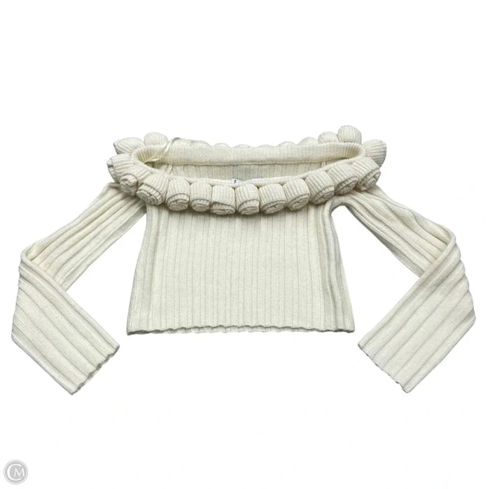 Sweater By Stile In Cream, Size: M