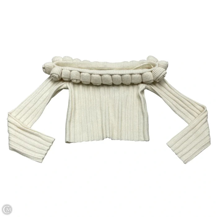 Sweater By Stile In Cream, Size: M