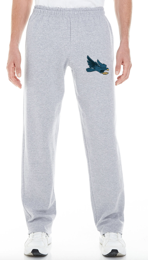 Sweatpants - Heavyweight - Open Bottom - Grey - Adult/Youth