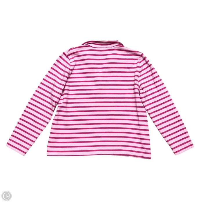 Sweatshirt Collar By Talbots In Pink, Size: L