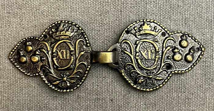 Swedish GNW Carolean Officer Cloak Clasp 1700-1720 #90