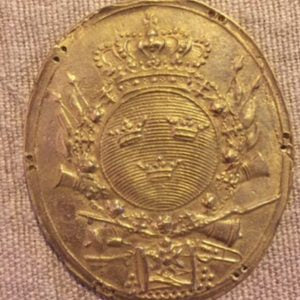 Swedish Life Guards Cartridgebag Plate 18th-19th Century