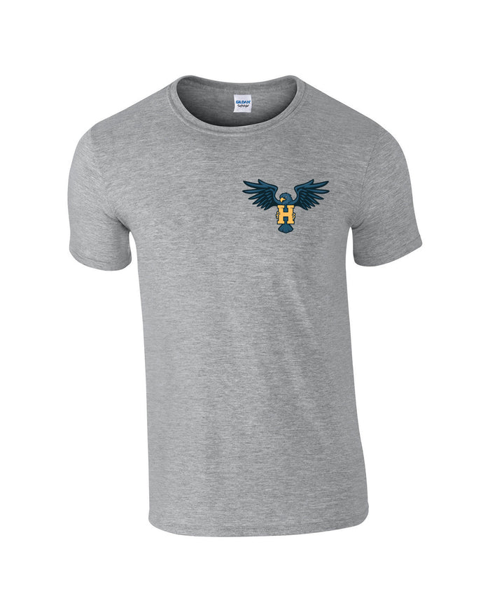 T-Shirt - Short Sleeve - Cotton - Gray - Men's/Youth - Hawk Designs