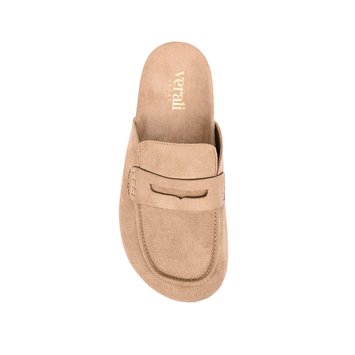 Terrance Loafer Mules - Taupe Micro
