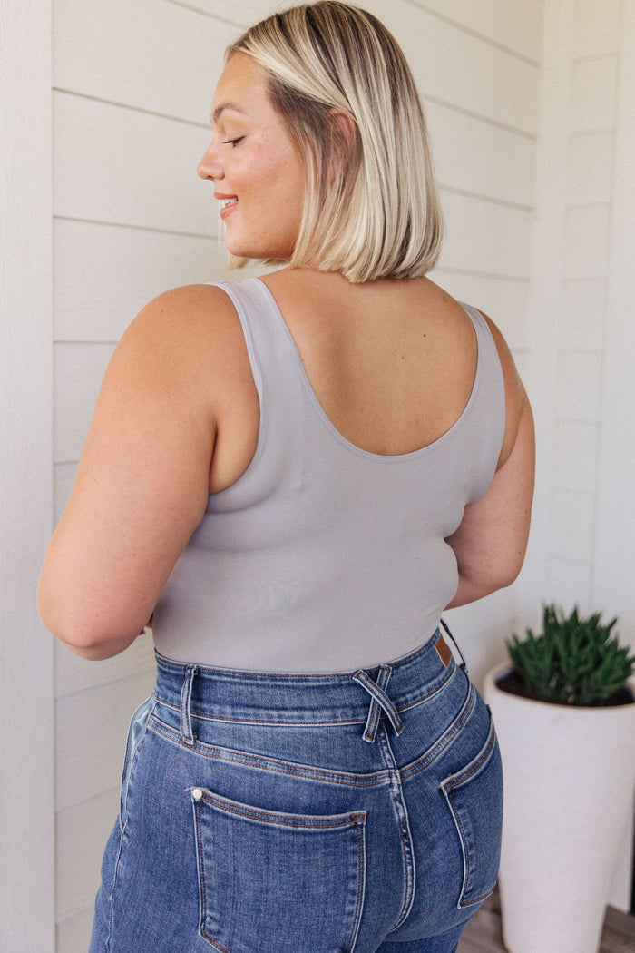 The Basics Bodysuit in Grey Jumpsuit Ave Shops- Tilden Co.