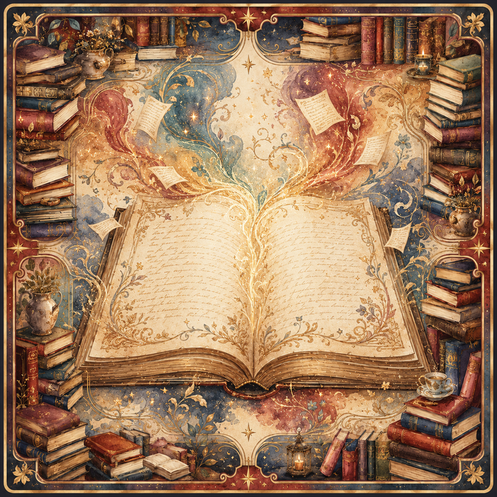 The Enchanted Library — Book Lover Mahjong Mat - PREORDER - Premium Mahjong from Told in Tiles - Just $80! Shop now at Pat's Monograms