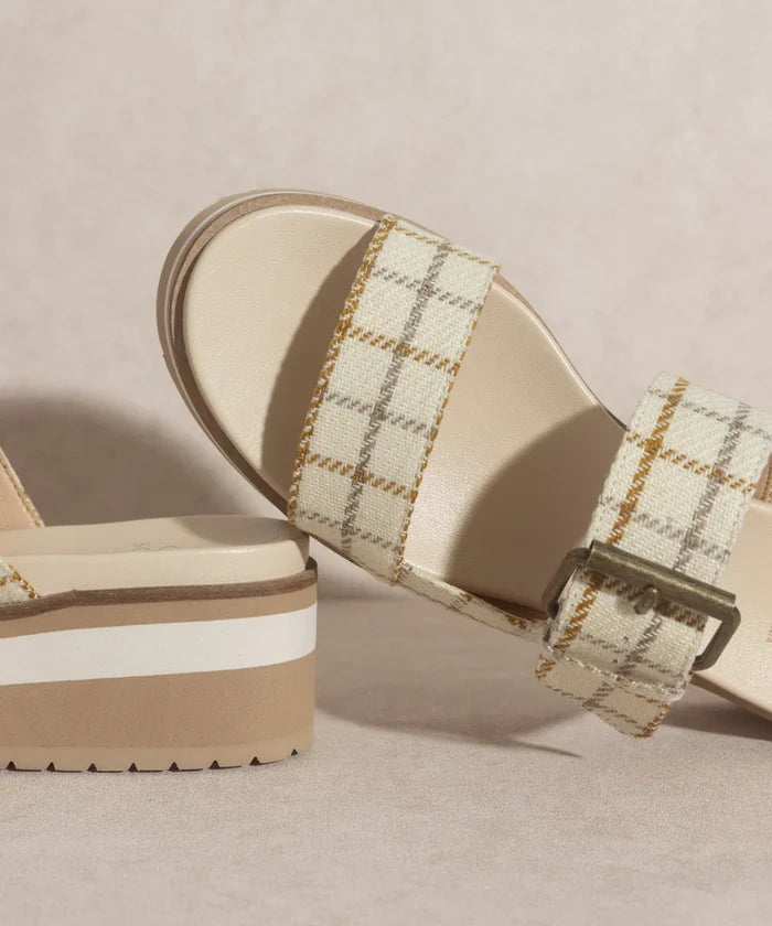 The Teresa Beige | Platform Sandal Sandal Oasis Society- Tilden Co.