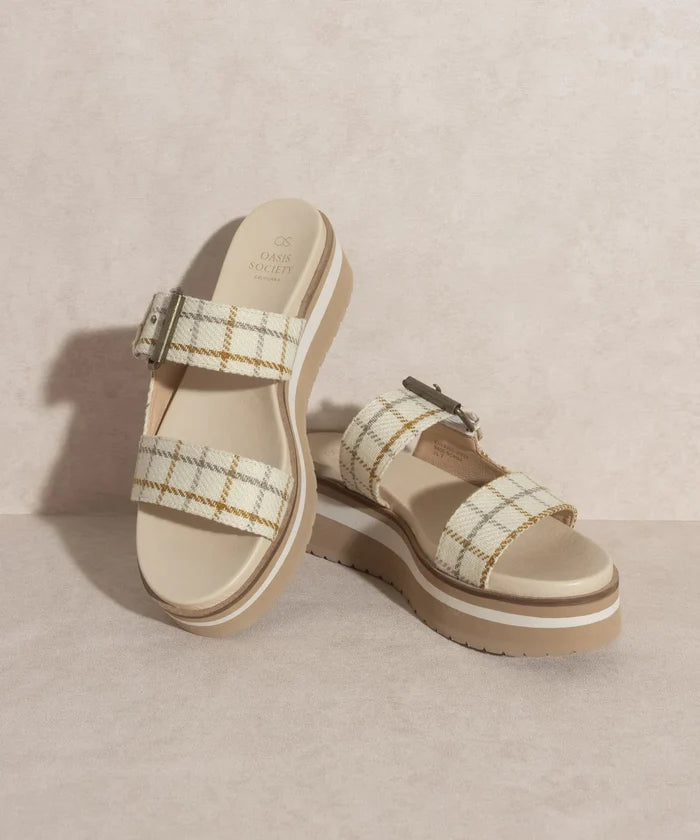 The Teresa Beige | Platform Sandal Sandal Oasis Society- Tilden Co.