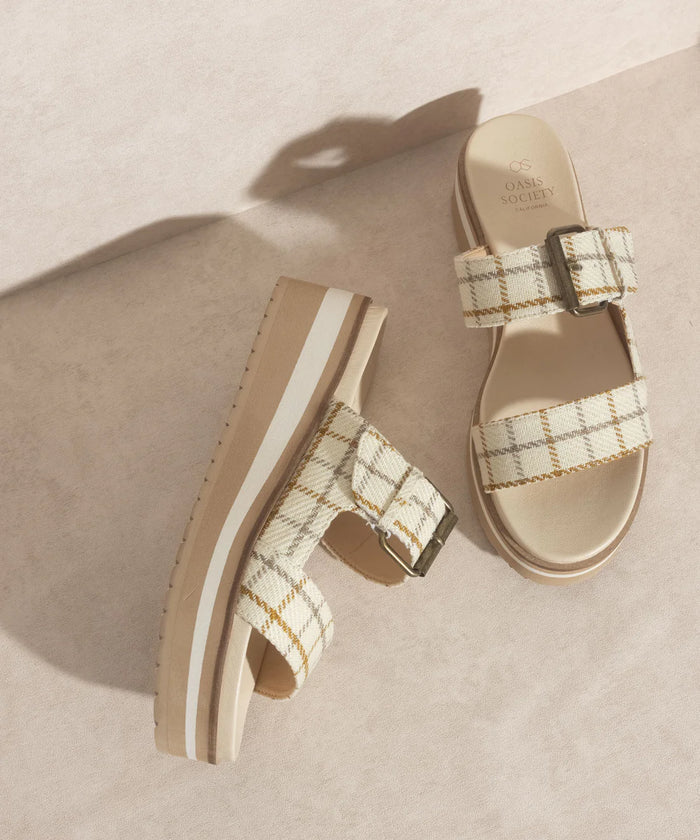 The Teresa Beige | Platform Sandal Sandal Oasis Society- Tilden Co.