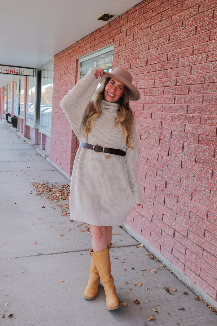 The Verity Dress in Eggnog Knee Length Dress Mikarose- Tilden Co.