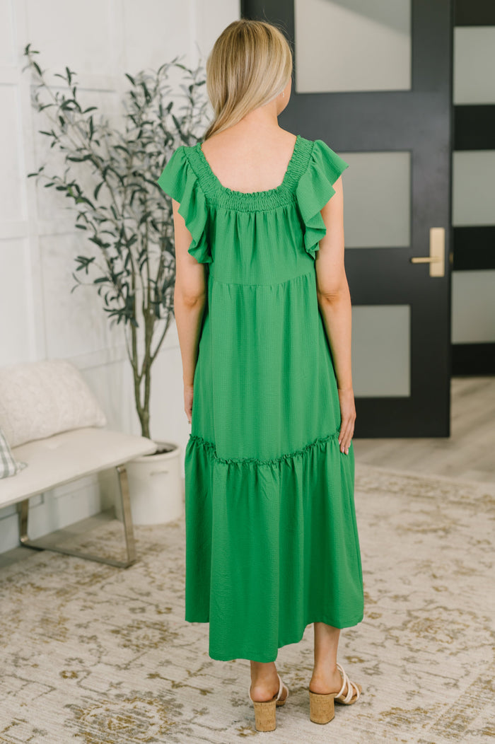 The Way We Were Square Neck Midi Dress Womens Ave Shops- Tilden Co.