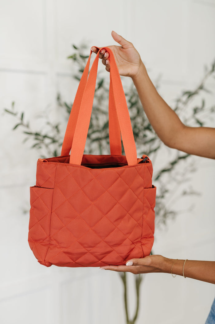 There She Goes Bag in Tomato Bag Ave Shops- Tilden Co.