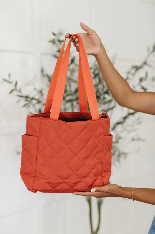 There She Goes Bag in Tomato Bag Ave Shops- Tilden Co.