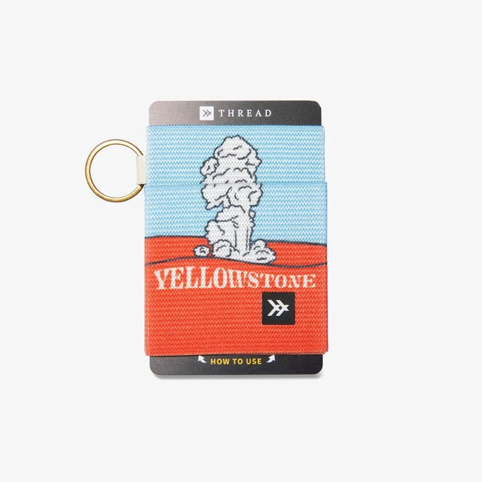 Thread Elastic Wallet Yellowstone Yellowstone  Wallets & Money Clips Thread- Tilden Co.