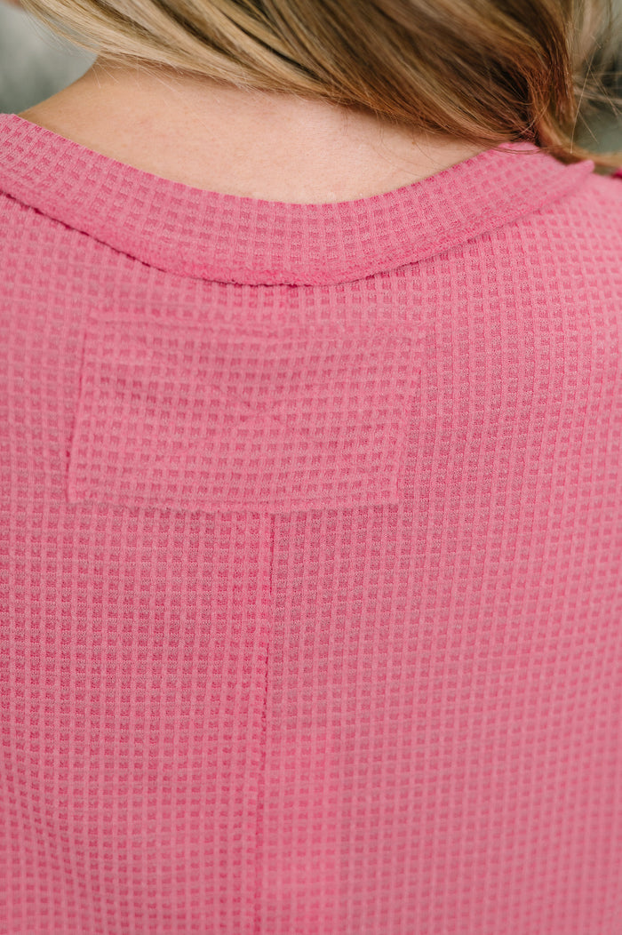 Thread Theory Round Neck Tank in Pink Womens Ave Shops- Tilden Co.