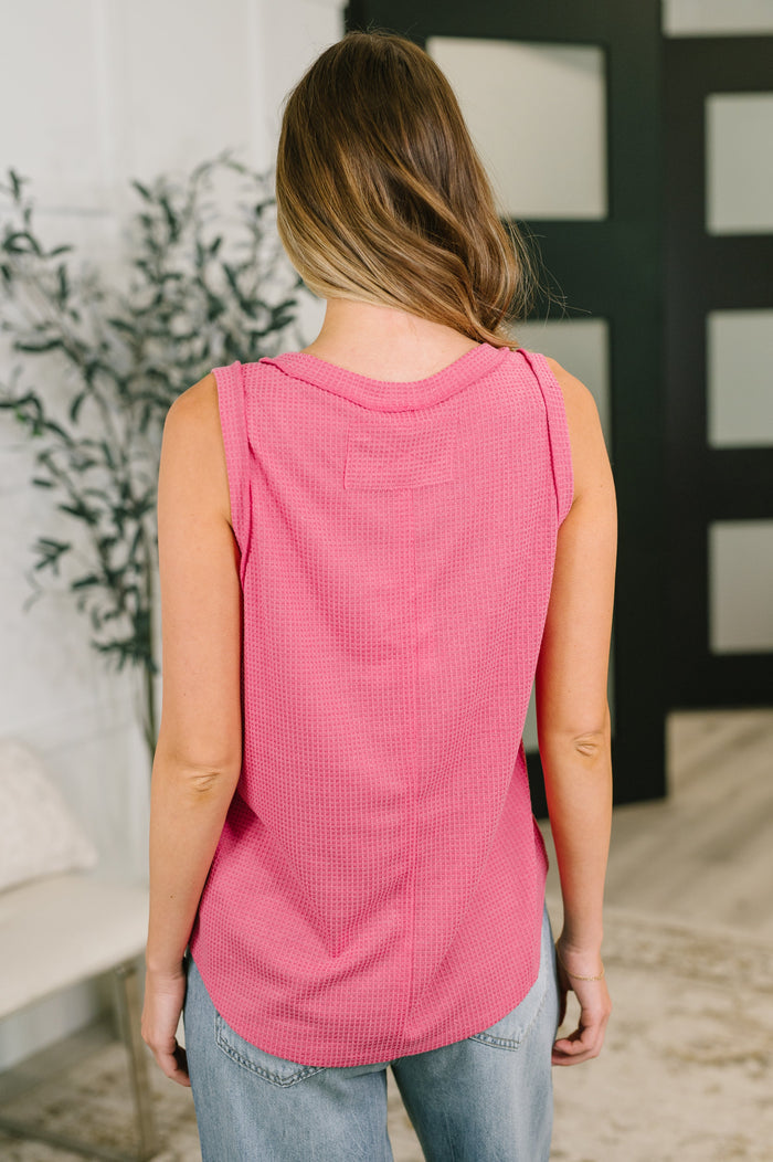 Thread Theory Round Neck Tank in Pink Womens Ave Shops- Tilden Co.