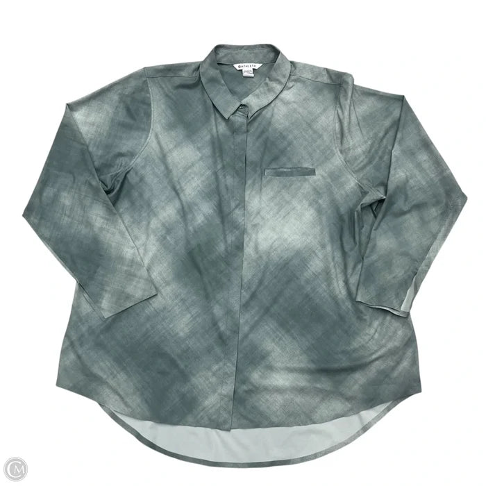 Top Long Sleeve By Athleta In Green, Size: 1x