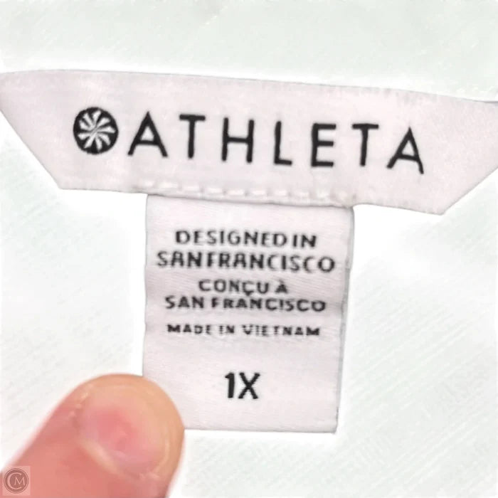 Top Long Sleeve By Athleta In Green, Size: 1x