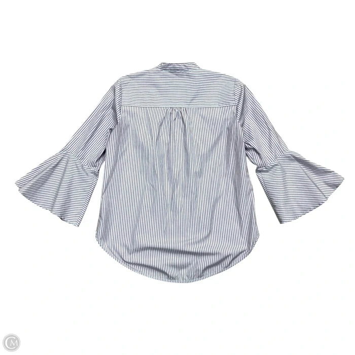 Top Long Sleeve By Maeve In Blue & Red, Size: M