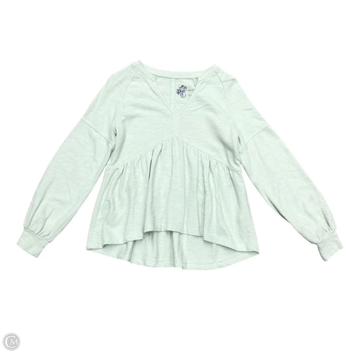 Top Long Sleeve By Pilcro In Green, Size: Xxs