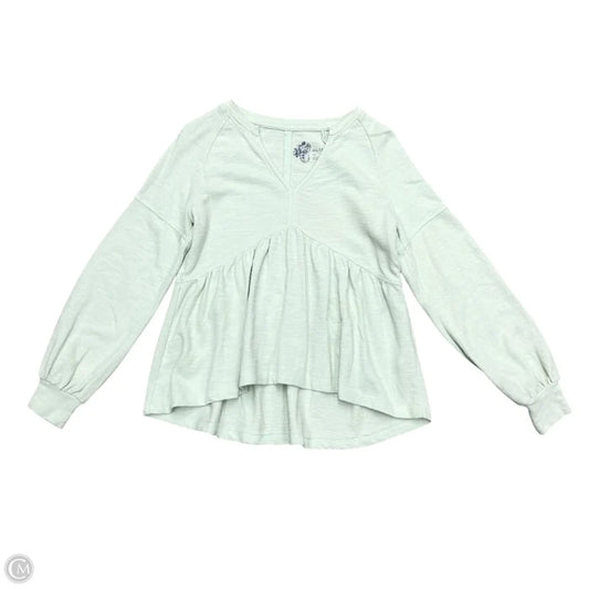 Top Long Sleeve By Pilcro In Green, Size: Xxs
