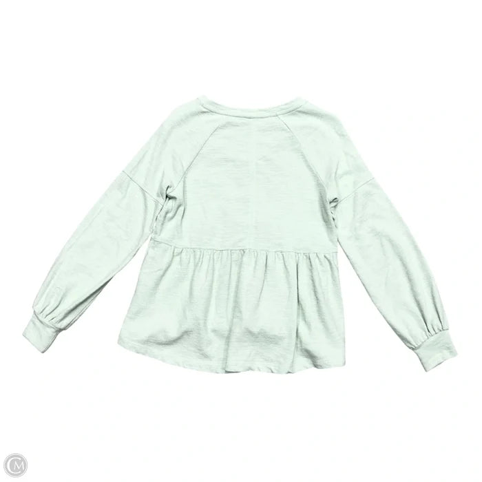 Top Long Sleeve By Pilcro In Green, Size: Xxs