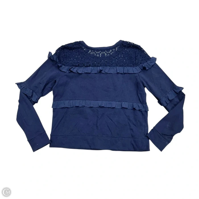 Top Long Sleeve Designer By Lilly Pulitzer In Navy, Size: L