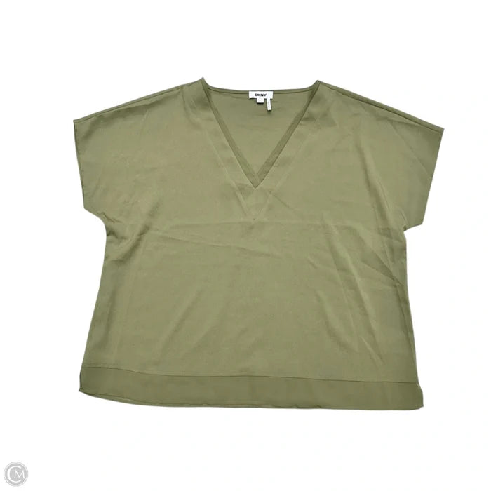 Top Short Sleeve By Dkny In Green, Size: Xl