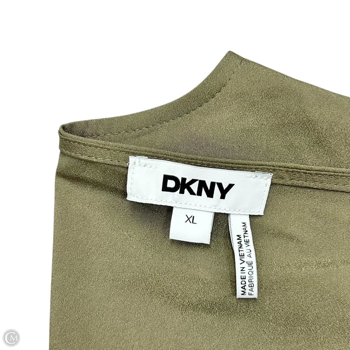 Top Short Sleeve By Dkny In Green, Size: Xl