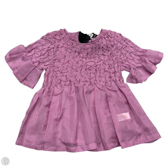 Top Short Sleeve By Maeve In Purple, Size: Xxs