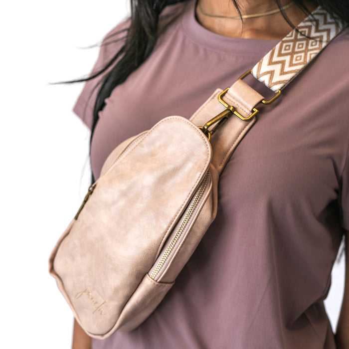 Travel Sling Bag Pale Pink Pale Pink Bag Janela Bay- Tilden Co.
