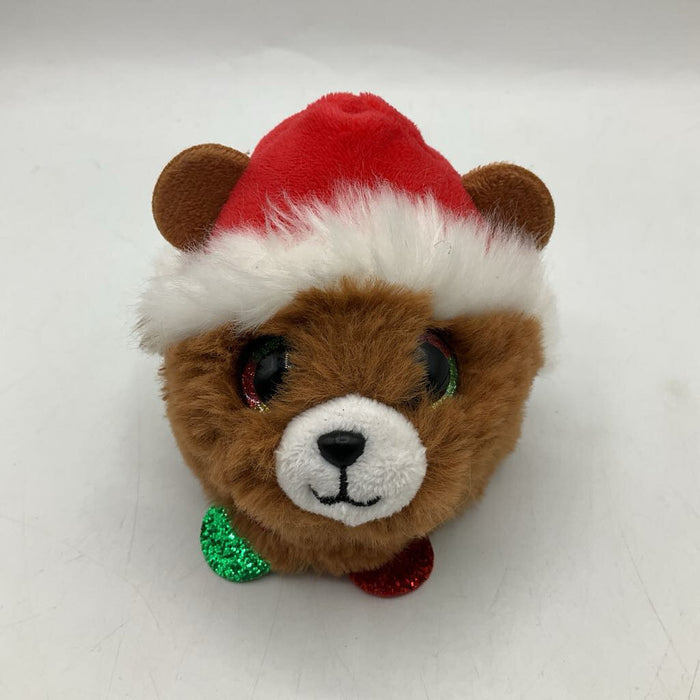 TY Brown Santa Bear Small Plush