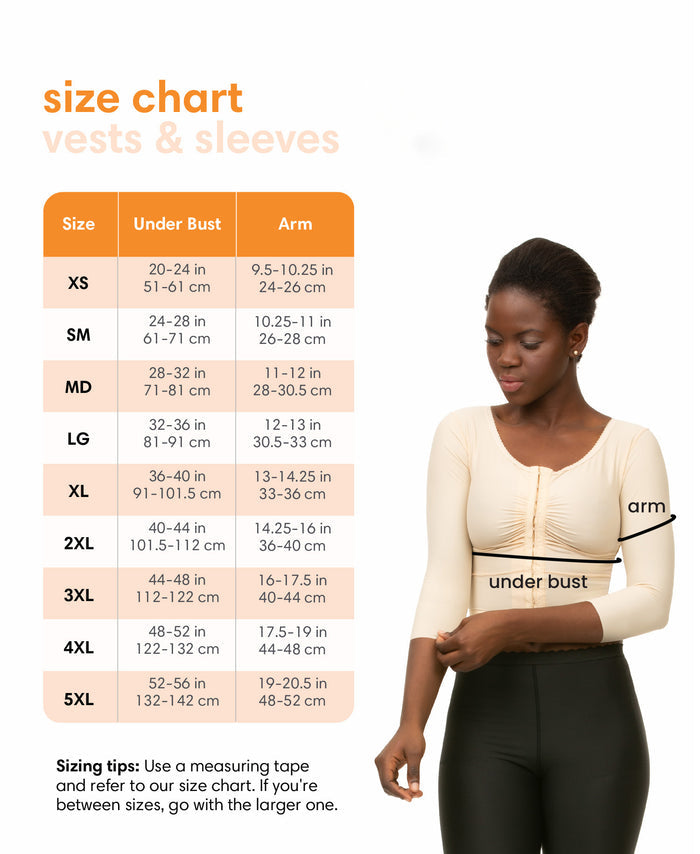 Underbust Length Bra/Vest with Medium Sleeves (VS02-MS)