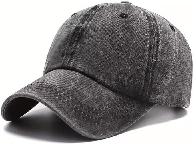 Unisex Black Baseball Cap - One Size