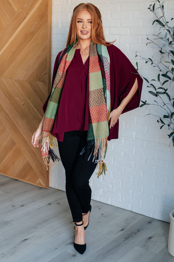 Universal Philosophy Blouse in Wine Blouse Ave Shops- Tilden Co.