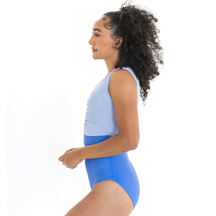 V Neck Gathered One Piece Swimsuit One Piece Swimsuit Janela Bay- Tilden Co.