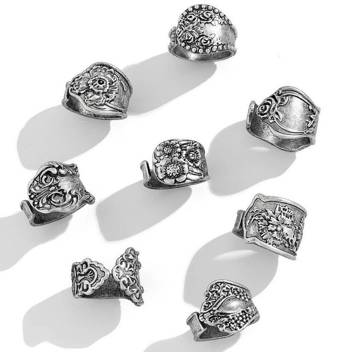 Vintage Boho Floral Statement Ring (Single)| 40R128 JOSSLYN by wall to wall- Tilden Co.