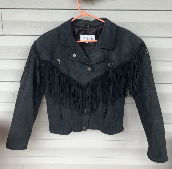 Vintage M. Julian Women’s Black Leather Short Jacket