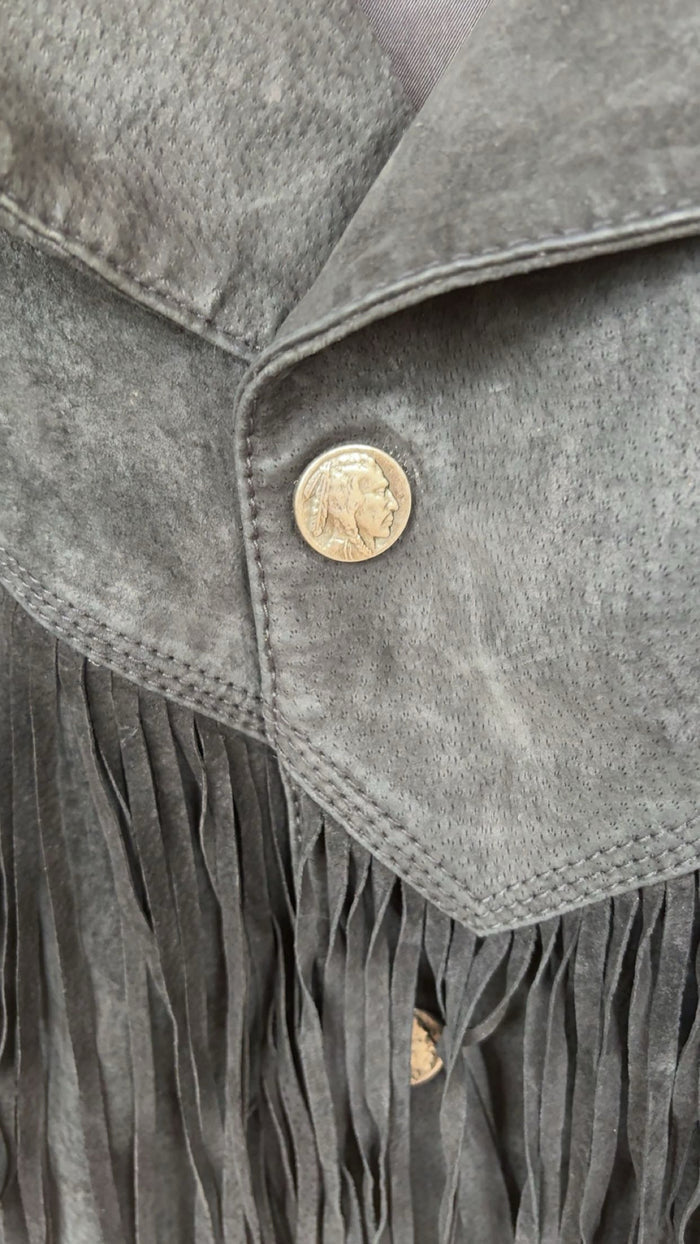 Vintage M. Julian Women’s Black Leather Short Jacket