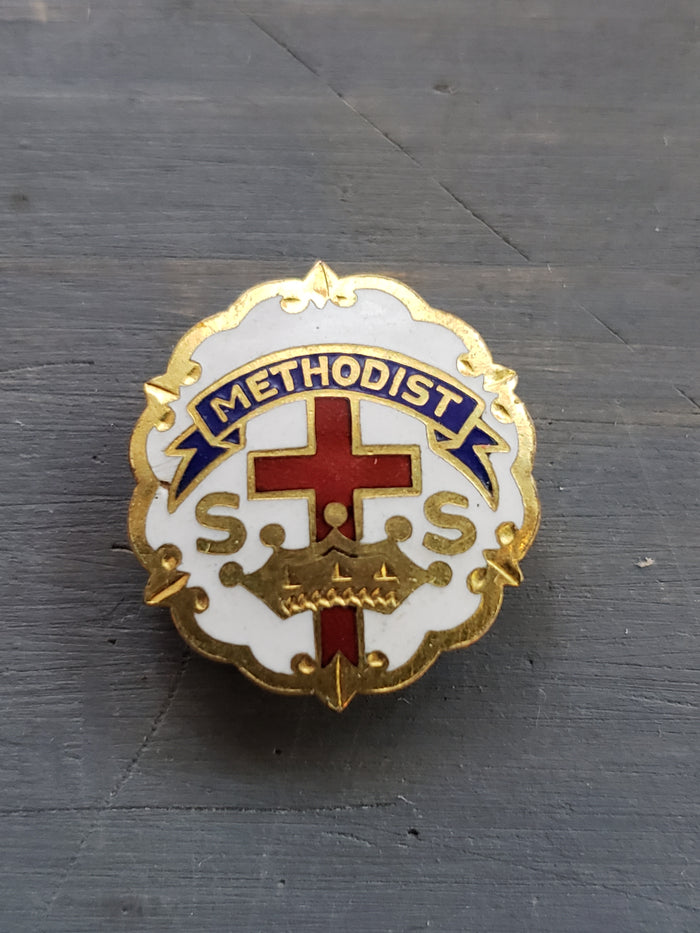Vintage Methodist lapel pin 1/10 10K GF