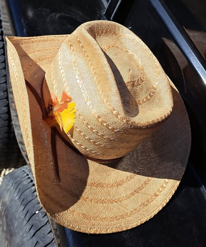 Vintage New Stetson Roadrunner 7 3/8" Straw With Vintage Box Included