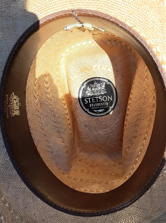 Vintage New Stetson Roadrunner 7 3/8" Straw With Vintage Box Included