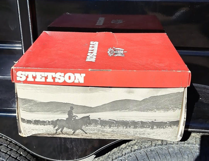Vintage New Stetson Roadrunner 7 3/8" Straw With Vintage Box Included