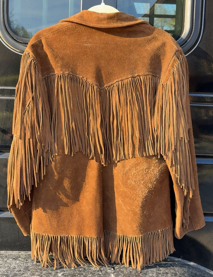 Vintage Trego's Westwear 100% Leather Fringe Jacket